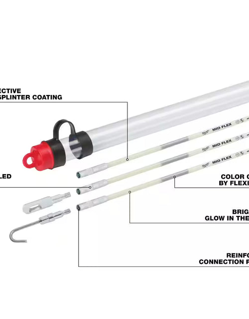 Load image into Gallery viewer, 15 Ft. Mid Flex Fiberglass Fish Stick Kit with Accessories
