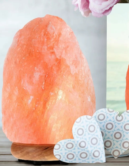 Load image into Gallery viewer, Himalayan Salt Lamp with Dimmer Switch, Handcrafted with Wooden
